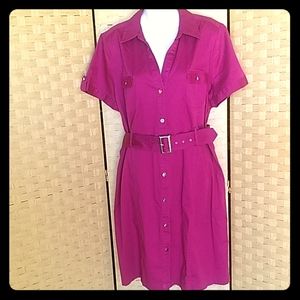 Womens Apt. 9 Fuchsia Dress Size 18